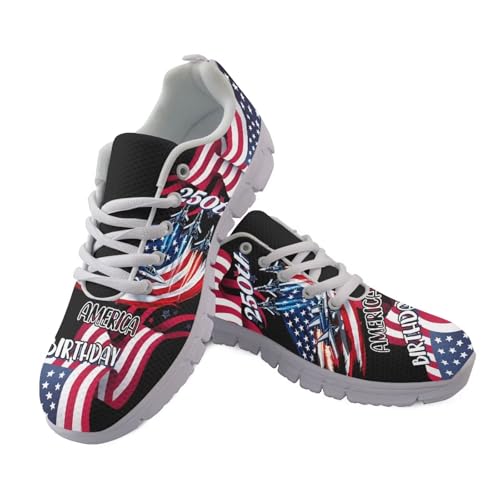 Image of GIFTPUZZ Mens Lace Up Athletic Trainers Running Sneakers Wedge Breathable Gym Lightweight Sports Tennis Shoes