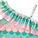 DXTON Toddler Girls Swimsuit One Piece Mermaid Cartoon Bathing Suit Swimwear Beach Sport 3-10 Years SM037,5-6 Years