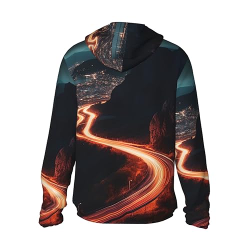 Chaqueta con capucha ligera protección solar negro XXL miniatura 3