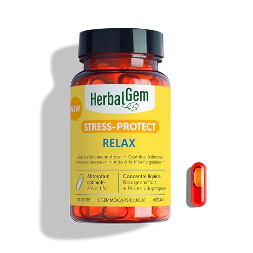 HERBALGEM - GEMMOCAPS® STRESS-PROTECT RELAX – Tension nerveuse- 30 Capsules