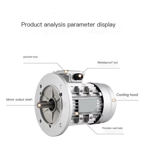 Moteur triphasé 380 V asynchrone à 6 pôles pour rotation stable - 4