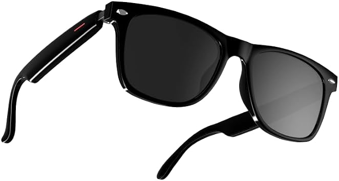 Smart Audio Glasses with Bluetooth Speaker,UV400 portection,open voice Control,Sunglasses Built in Mic & Speakers,multifunctional Bluetooth glasses for men&women travel Full Frame Sunglasses