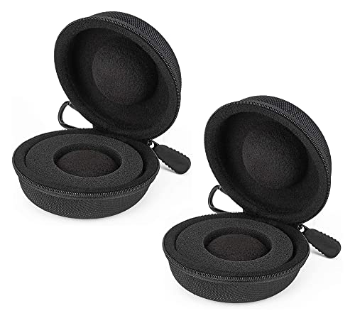 STORE 2508 Travel Watch Case Single Storage Box for Wristwatches & Smart Watches up to 50mm, Black (Black (Pack of 2))