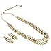 Aheli Fancy Party Wear Long Kundan Necklace With Drop Earring Set Ethnic Traditional Indian Bollywood Stylish Fashion Jewelry Gift for Women White