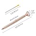 Coopay 12 Pieces Big Crystal Diamond Pens Rose Gold Metal Ballpoint Pens and 12 Pieces Ballpoint Refills in Black Ink for School Office