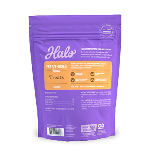 Halo Purely For Pets HALO Liv-A-Littles Grain Free Natural Dog and Cat Treats - 2.2 Oz Freeze Dried Chicken Breast - Real Whole Meat Pet Treats in Portable Jar - Sustainably Sourced, Low Calorie, and Great for Training - Image 3
