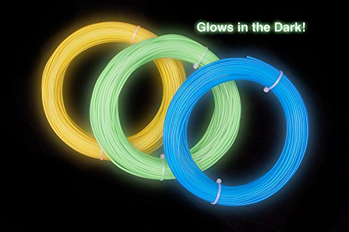 3D Pen Filament Refills | GLOW IN THE DARK COLORS | 1.75mm ABS | 295 COMBINED FEET | 3D pen refill | 3D PRINTER PEN FILAMENT | 30 Meters each color for 3d pen and 3d printer