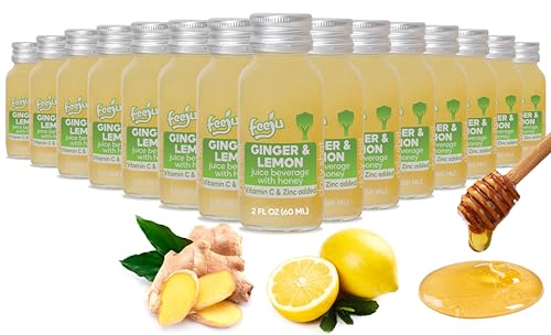 15 Pcs Lemon & Ginger Shots with Honey - 60ml