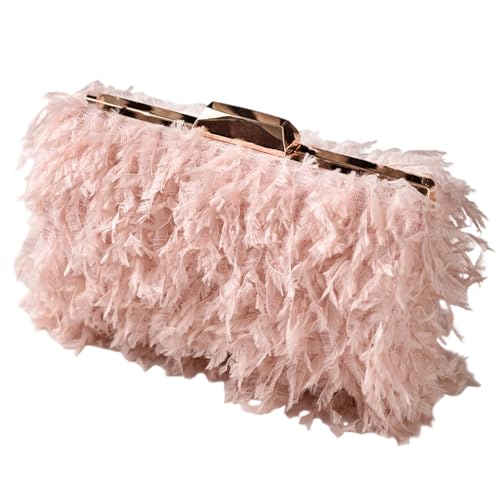 Sac à bandoulière de soirée en fourrure pour mariage