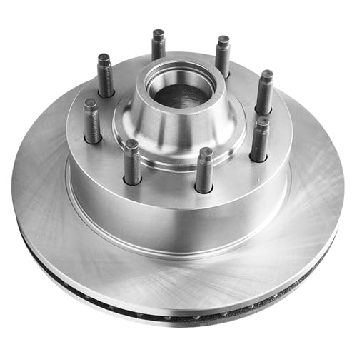 Image of Detroit Axle - Front Brake Kit for Ford E-250 Econoline E-350 Club Wagon | E-450 Super Duty Replacement Disc Brake Rotors Ceramic Brake Pads