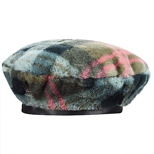 Kangol Boina Vasca Faux Fur Mujer   de Invierno otoño/Invierno   S/M (54 57 cm) Verde Oliva