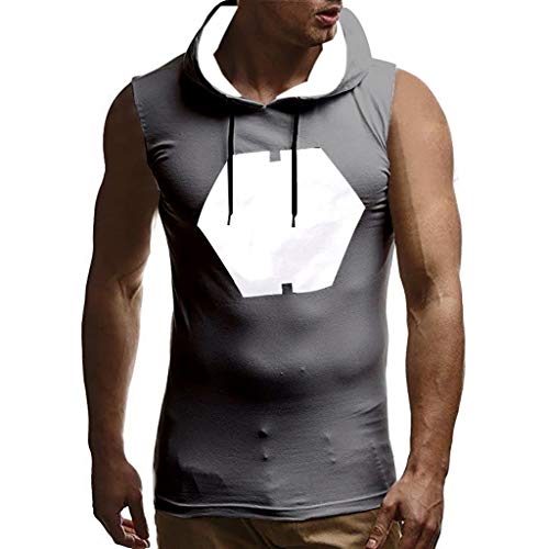 Preisvergleich Produktbild BHYDRY Männer Hooded Striped Splicing Weste Jacke Patchwork ärmellose Kontrast Hoodie