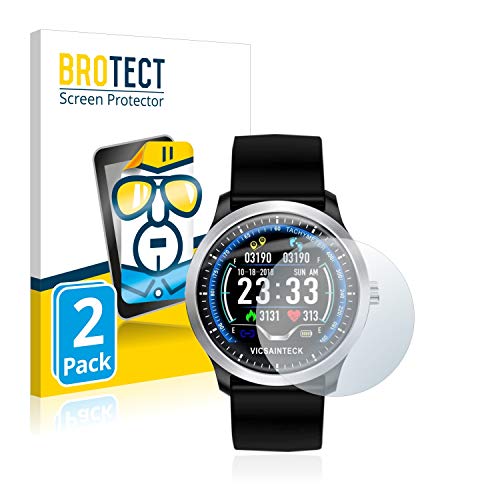 BROTECT 2x Schermbeschermer compatibel met Vicsainteck VIC08 Screen protector transparant