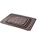 MoonyLI Pet Cooling Mat,Soft Heat Dissipation Breathable Dog Cooling Mat Mattress Pad, Non Toxic & Non Sticking & Skin-Friendly, Dog Cool Bed Liner for Small Medium Large Dogs Dirty Brown 62 * 50cm