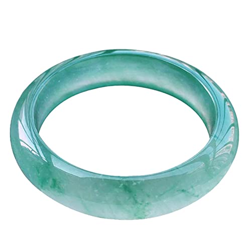 Bracelet jonc en jade véritable 55-56 mm pour poignet fin avec certificat d'authenticité