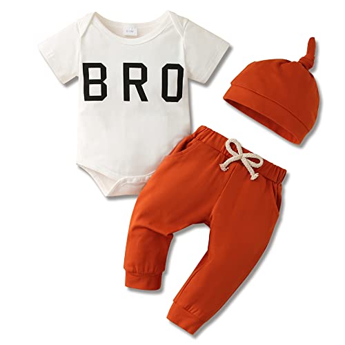 Caretoo Newborn Infant 3Pcs Baby Boy Clothes Outfit Letter Print Plaid Romper Jumpsuit +Pants +Hat Outfits Set #TOP12