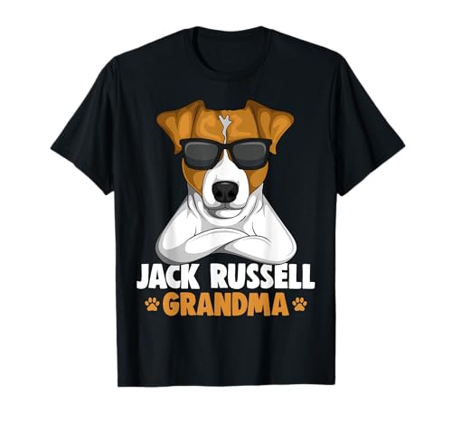 Jack russell terrier nonna cane donne maglietta