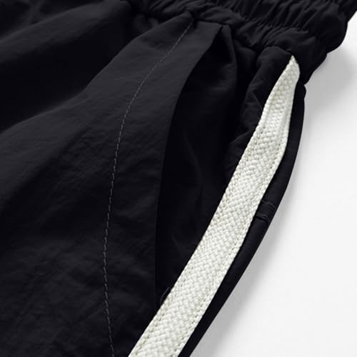 Image of Men's Cargo Shorts Elastic Waist Adjustable Drawstring Lightweight Loose Fit Casual Shorts Summer Knee Length Pants