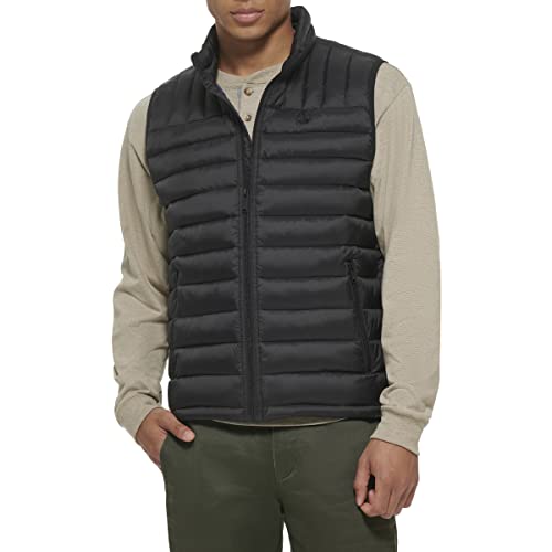 Dockers Men's Classic Ultra Loft Packable Puffer Vest, Black, X-Small