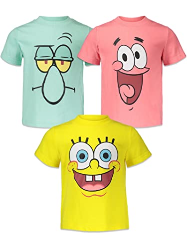 Spongebob Squarepants Squidward 3 Pack T-Shirts Toddler to Big Kid