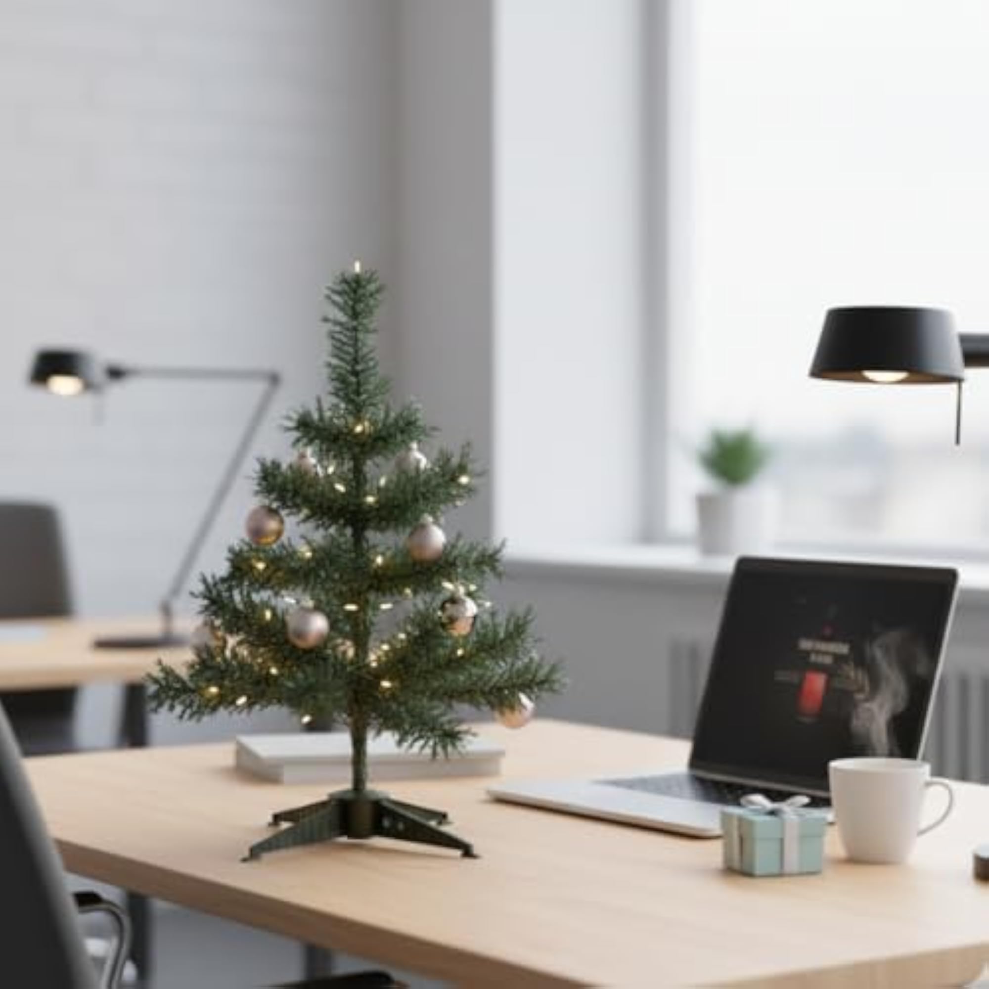 Mini Christmas Tree with Set of 10 Decorative Accessories