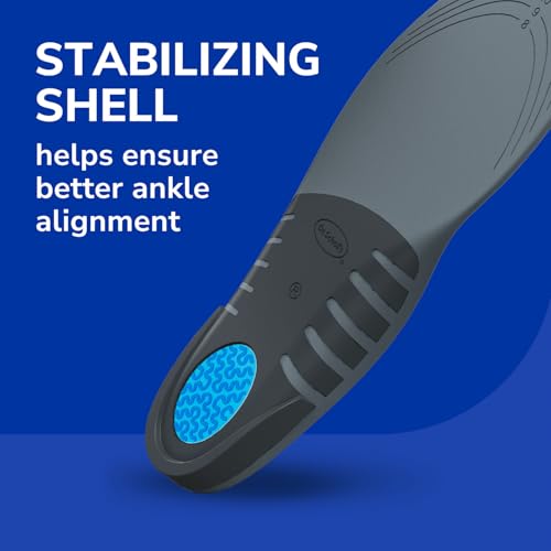 Image of Dr. Scholl's Stabilizing Support Insole Improves Posture, Alignment & Balance. Added Arch Support for Flat Feet & Overpronation (Men's 8-14), Trim to Fit Inserts Gray