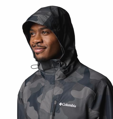 Image of Columbia Men Omni-Tech Hikebound II Printed Hiking and Trekking Waterproof Rain Jacket