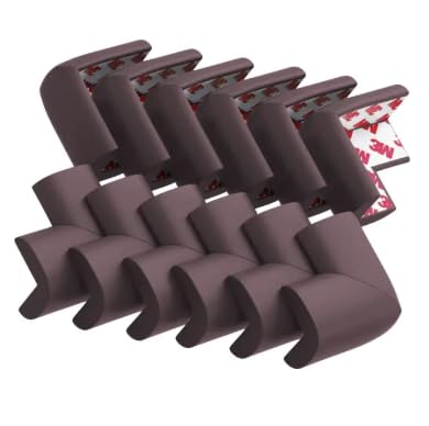 Corner Protector for Baby - Silicone Edge Guard for Furniture, Table & Wall Corners, Baby Proofing Set, Pack of 12, By KNM World-image-38