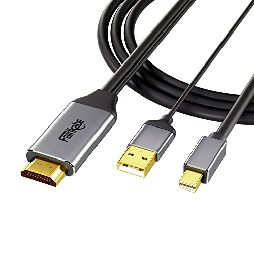 fairikabe Cable HDMI a Mini DisplayPort de 4 K a 60 Hz 6.6 pies, adaptador activo HDMI 2.0 a Mini DP 1.2, fuente HDMI a monitor DisplayPort para Mac Mini, ordenador portátil, Xbox