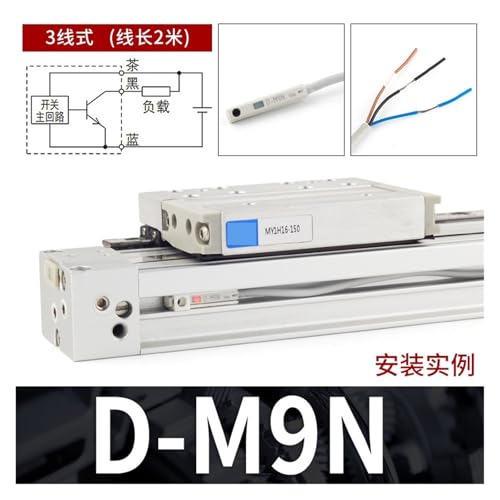 Sensor magnético CS1-J para cilindros neumáticos compatible con D-A93 de dos hilos 2
