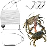 AirFly Blue Crab Trap Throw Line Kit - 30ft Cotton Hand Lines with Heavy Sinkers - Designed in USA (6)