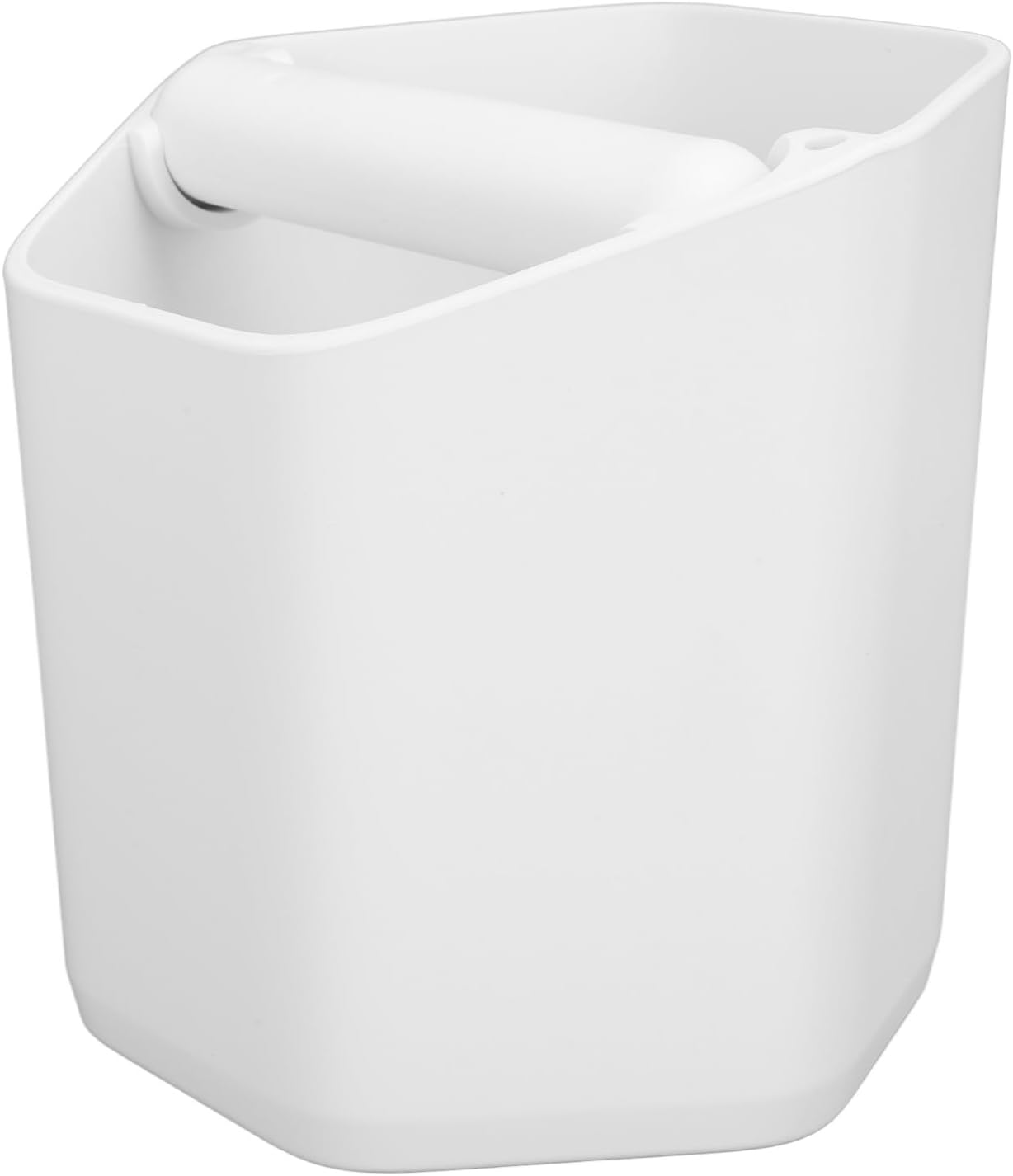 Knock Box, Portable Large Capacity Slip Heat Coffee Grounds Knock Box Easy To for Coffee Shop (White)