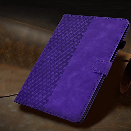 Longga iPad 9.7" Tablet Case, Pu Leather Embossed Pattern Stand Folio Tablet Cover with [Multi-Angle Viewing] [Pen Holder] [Auto Wake/Sleep] for iPad 9.7" 2017/2018/iPad Air/iPad Air 2 Case–Purple by Longga - Image 7