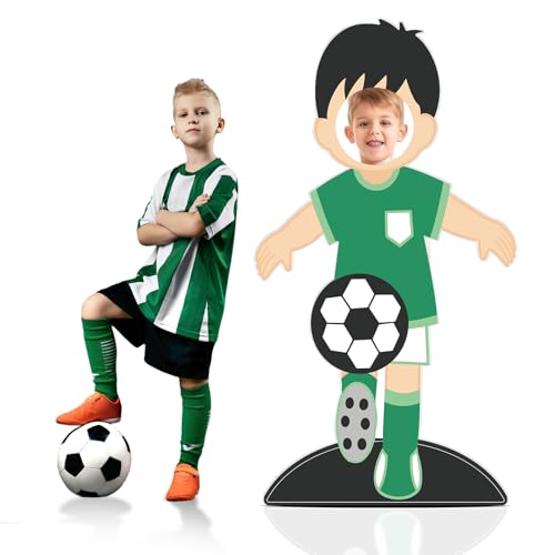 5.2 Ft Large Soccer Cardboard Cutout Sports Stand up Decoration