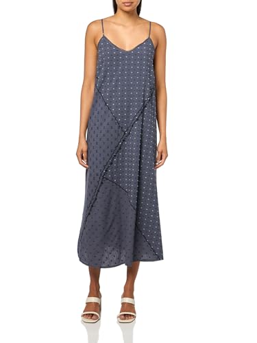 Robe patchwork texturée haut de gamme Lucky Brand encre indienne XS