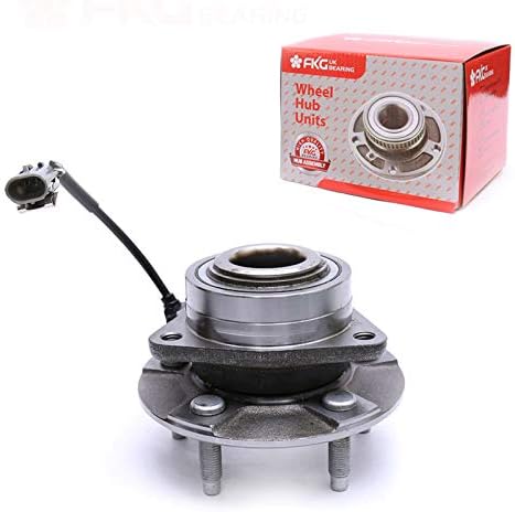 FKG 513189 Front Wheel Bearing Hub Assembly for 2002-2007 Saturn Vue, 2006 Pontiac Torrent, 2005-2006 Chevy Equinox, 5 Lugs W/ABS