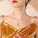 AXELUNA Phoenix Necklace Sterling Silver Ruby Red Phoenix Pendant Jewelry Gift for Women