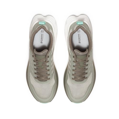 NORTIV 8 Men's Walking Running Tennis Cushioning Shoes ActiveFloat Non Slip Athletic Gym Workout Jogging Comfortable Sneakers,Size 9.5,Greyish Green,SNWS245M
