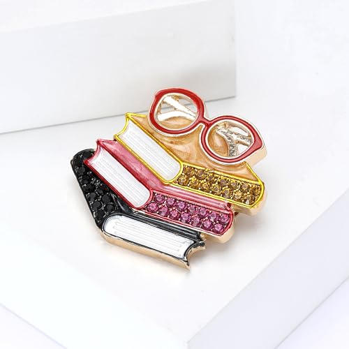 Image of Book Brooches and Pins for Women Teachers Day Gift Fashion Accessories