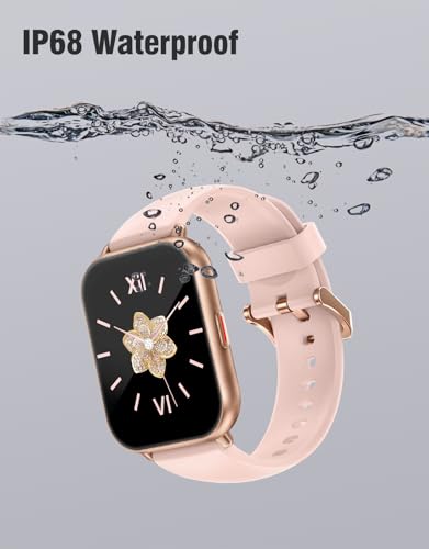 Smart Watch for iOS and Android Phones IP68 Waterproof, Fitness Tracker Watch with Heart Rate/Sleep Monitor Steps Tracker Calories Counter Smartwatch for Men Women