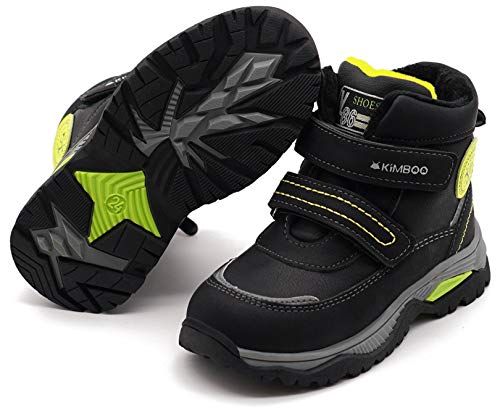 Boys Boots Shoes Snow Boots For Boys Little Kids Size Cold Weather Waterproof Outdoor Warm Faux Fur Lined Winter Flat Riding Boots Shoes (Toddler/Little Kid) #TOP3