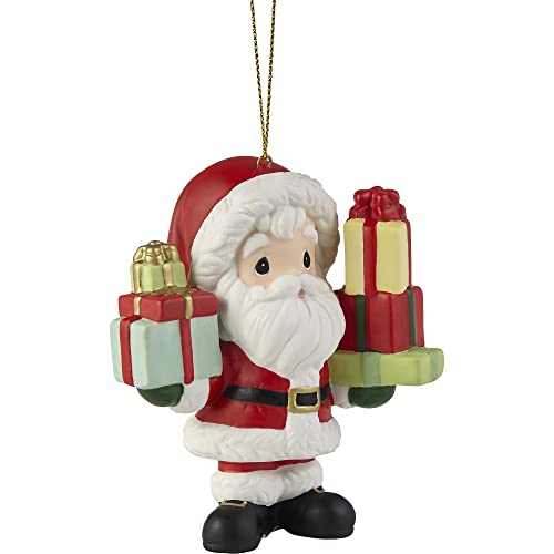 Ornement annuel Père Noël Loaded Up suspendu pour arbre de Noël et table de fête
