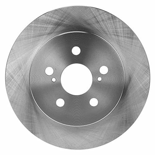 A-Premium 10.20 Inch (259Mm) Rear Solid Disc Brake Rotors Compatible With Select Lexus, Pontiac And Toyota Models - Corolla, Matrix, Prius, Prius Awd-E, Plug-In, Prius Prime, Ct200H, Vibe, 2-Pc Set #TOP6