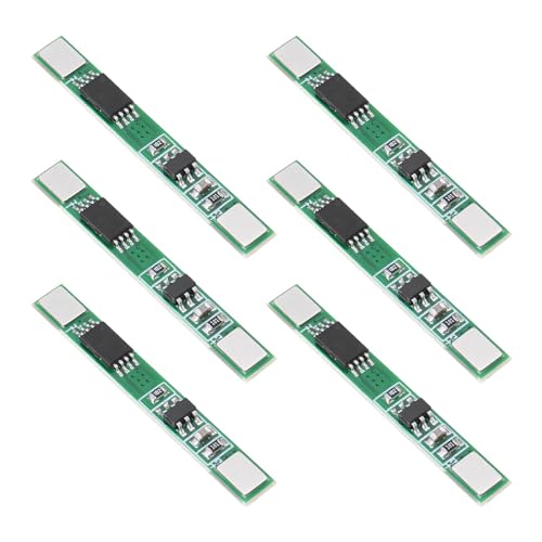 VGOL 6 Uds 1S 3,7 V 3A Li-Ion Litio BMS PCM 18650 Placa del Cargador de Batería para Módulo Celular Sobrecarga Protección contra Cortocircuitos