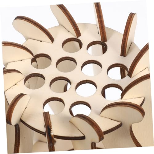 Jarrón de madera decorativo Alipis para un escritorio elegante 4