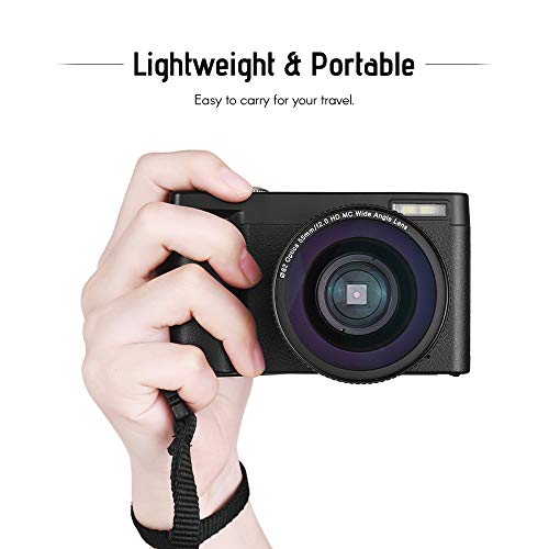 Dounan Tragbare Full HD 1080P 24MP Digitalkamera mit 3-Zoll-Bildschirm Unterstützung für Foto- und Videoaufnahmen 16… – Bild 6
