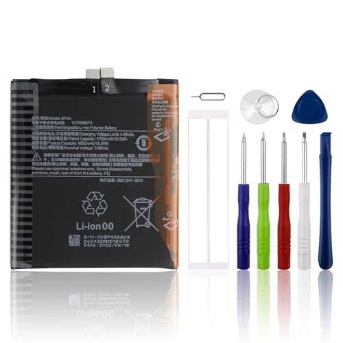 SwarKing Batería de repuesto recargable de 0 ciclos, BP4A, compatible con Xiaomi 12S Ultra con kit de herramientas