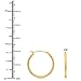 14k Yellow Gold Twisted Square Tube Hoop Earrings (20mm - 0.8'')…