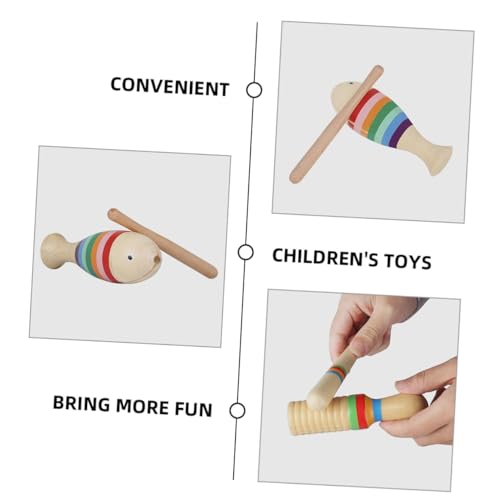 TOYANDONA 3 Conjuntos De Instrumentos Musicais Apitos Música Guiro Instrumento Com Vara Crianças Gui