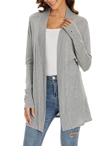 Spicy Sandia Women's Cardigan Sweaters Long Dressy Casual Lightweight Open Front Knit Cardigans for Spring Early Fall